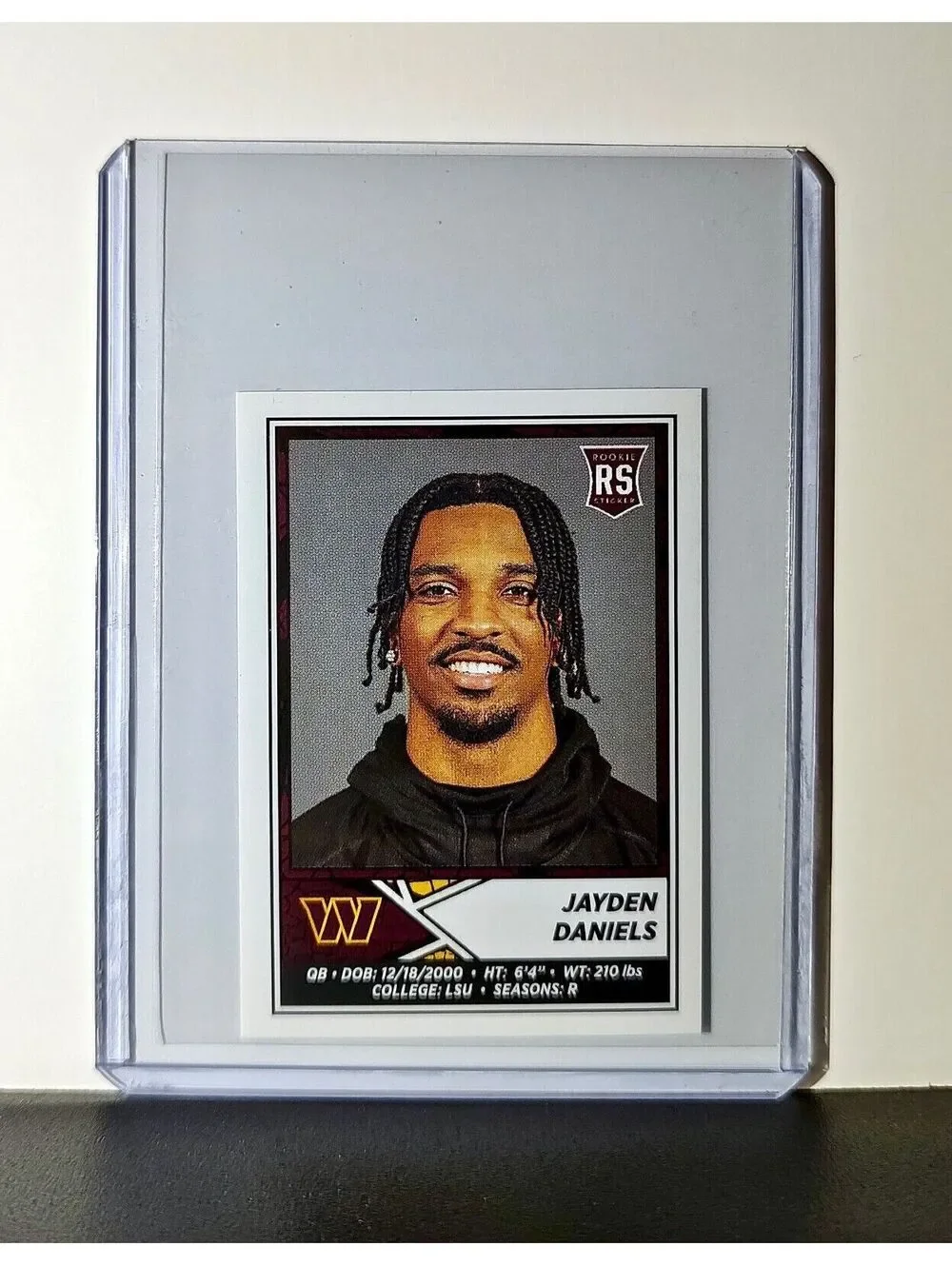 Jayden Daniels 2024 Panini NFL Rookie Sticker #347 Washington Commanders